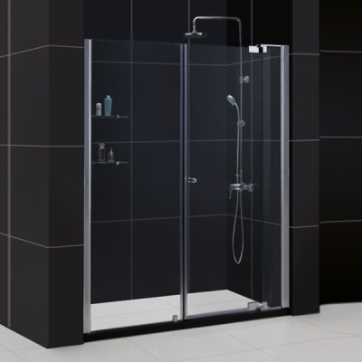 Душевая дверь в нишу RGW Hotel HO-07 110 профиль Хром стекло прозрачное