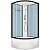 Душевая кабина Domani-Spa Delight 99 High 90x90 DS01D99HDbCl00 профиль Графит задние стенки Синие