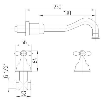 Смеситель для раковины Migliore Princeton Plus ML.PRP-8069 Хром