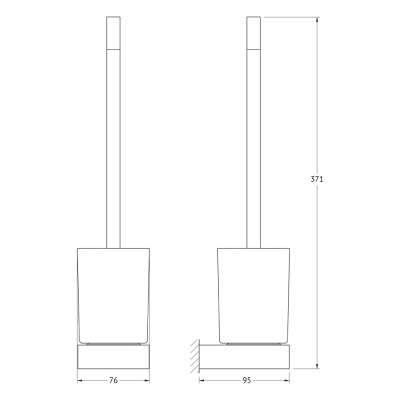 Ершик для унитаза Artwelle Regen 8329 Хром