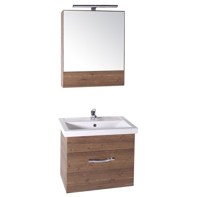 Тумба под раковину АСБ-мебель Анкона 60 9755 подвесная Дуб