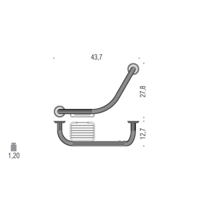 Поручень Colombo Design Hermitage В3375.HPS Золото