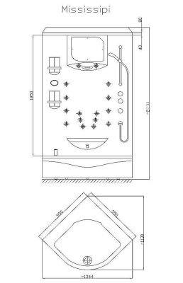 Душевая кабина Victory Spa Mississipi Система 1 (OVS-K1)