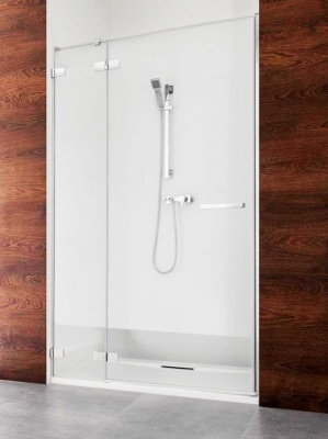 Душевая дверь в нишу Radaway Euphoria DWJ 100x200 профиль хром, стекло прозрачное, крепления слева