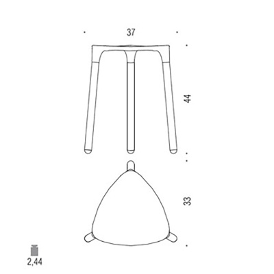 Сиденье для душа Colombo Design Black&White B9988.EPB Белый