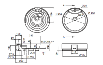 Раковина Scarabeo Thin-Line 8029D Белая