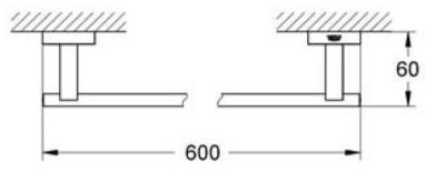 Полотенцедержатель Grohe Essentials Cube 40509001 Хром