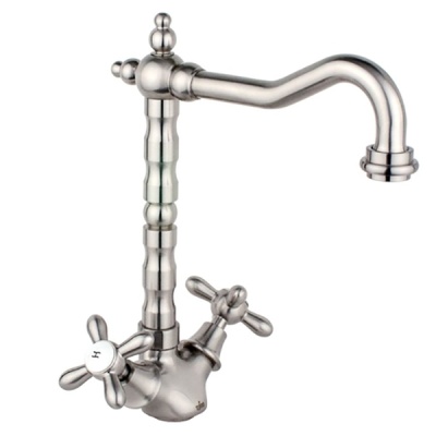 Смеситель для кухни Timo Ritz 0143F silver Хром