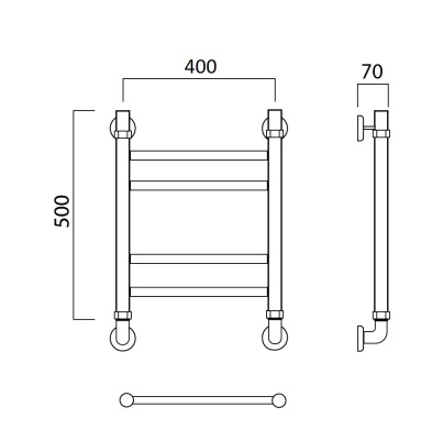 Водяной полотенцесушитель Aquanerzh 00-60A5030 Хром