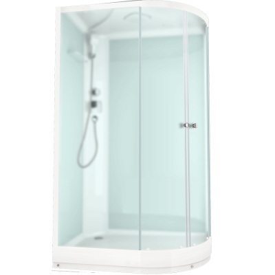 Душевая кабина Domani-Spa Delight 128 L 120x80 DS01D128LLWM00 профиль Белый задние стенки Белые