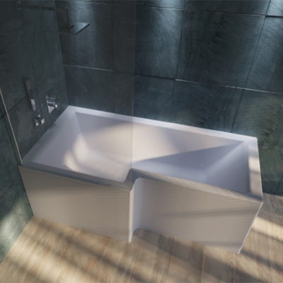 Акриловая ванна Marka One Linea 165x85 L Белый
