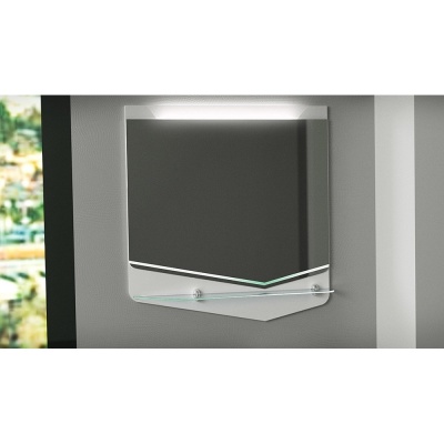 Зеркало Velvex Cub 70 zkCUB.70-21 с подсветкой Белое