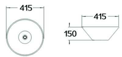 Раковина SantiLine 42 SL-1068 Белая