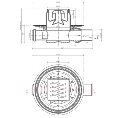 Душевой трап Pestan Confluo Standard 13000016 с решеткой