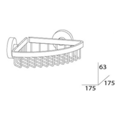 Полка корзина Artwelle Harmonie HAR 020 угловая Хром