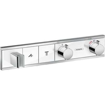 Смеситель для душа Hansgrohe RainSelect 15355400 с термостатом Белый хром