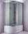 Душевая кабина Niagara NG-2310 120x80 L стекло матовое задние стенки белые