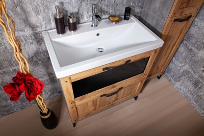 Тумба под раковину Бриклаер Лофт 80 Метрополитен грей