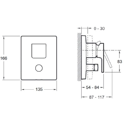 Смеситель для душа Jacob Delafon Strayt E98633-CP Хром