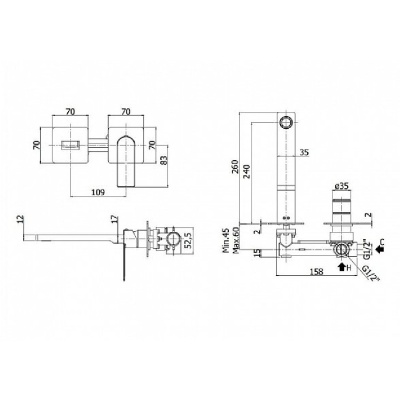 Смеситель для раковины Paffoni Tango TA106CR70 Хром