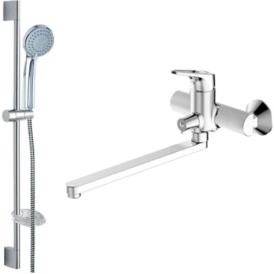 Смеситель для ванны Bravat Drop-D F00413C Хром