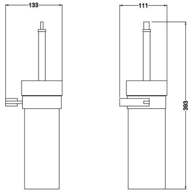 Ершик для унитаза Schein Allom 227CS Хром, Белый