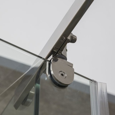 Душевой уголок Alex Baitler AB 214-90 90х90 профиль Хром стекло прозрачное