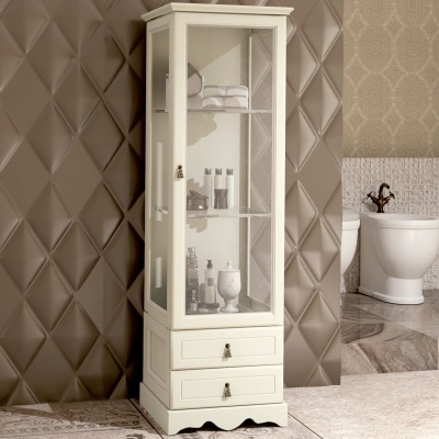 Шкаф пенал Opadiris Клио 40 R 00-00000230 Слоновая кость