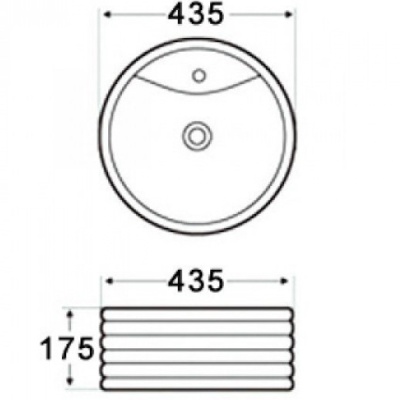 Раковина Melana 44 MLN-7197 Белая