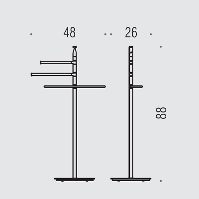 Напольная стойка Colombo Design Planets B9803.000 Хром