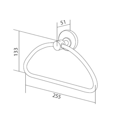 Держатель для полотенец AM.PM Bliss A5534400 Хром