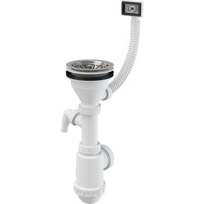 Сифон для кухонной мойки Alcaplast A447P-DN50/40 Белый Сифон для кухонной мойки Alcaplast A447P-DN50/40 Белый