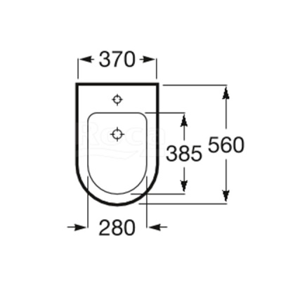 Крышка для биде Roca Inspira 80652200B Белая