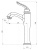 Смеситель для раковины BelBagno Tiffani TIF-LMC-CRM Хром