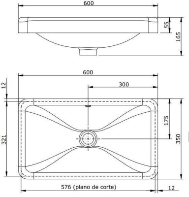 Раковина Sanindusa Almoradil 60 118900004 Белая