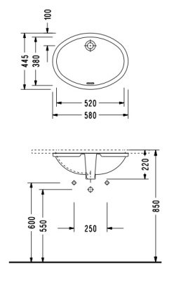 Раковина Serel 52 0501 Белая