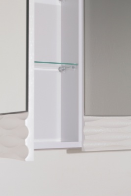 Зеркальный шкаф Style Line Ассоль 70 Люкс ЛС-00000327 Техно платина