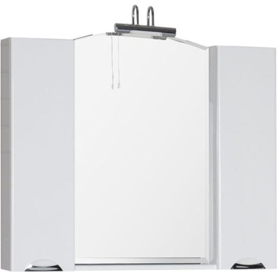 Зеркало со шкафом Aquanet Асти 105 178242 Белое