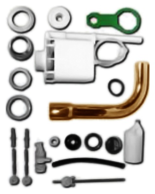 Механизм слива с низкой трубой Azzurra B1900CZ/O br