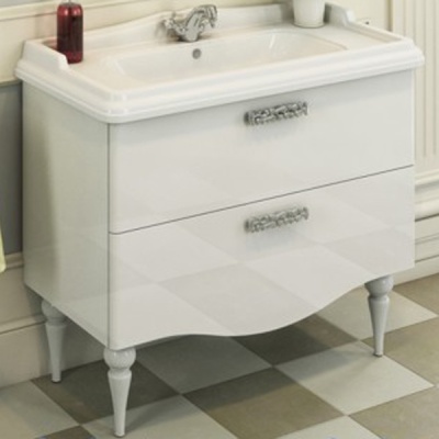 Тумба с раковиной Comforty Монако 100 4136346 Белая