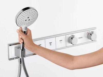 Смеситель для душа Hansgrohe RainSelect 15382700 с термостатом Белый матовый