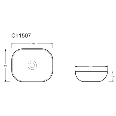 Раковина-чаша Ceramica Nova Access 46 CN1507 Белая