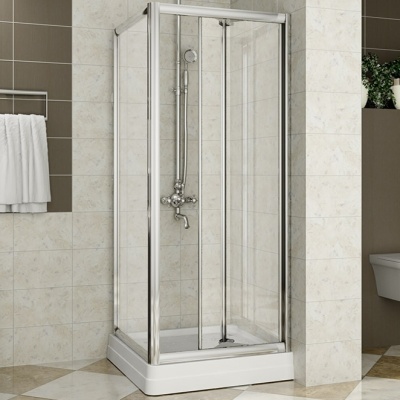 Душевой уголок Radomir Люкс 80x80 1-09-2-0-0-0990 профиль Хром стекло прозрачное