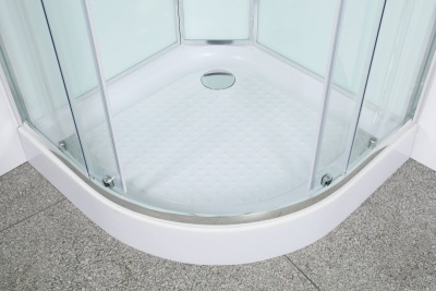 Душевая кабина BelBagno Uno R-2 90x90 профиль Хром стекло прозрачное