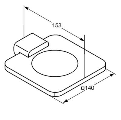 Мыльница Kludi E2 4998505 Хром Белая