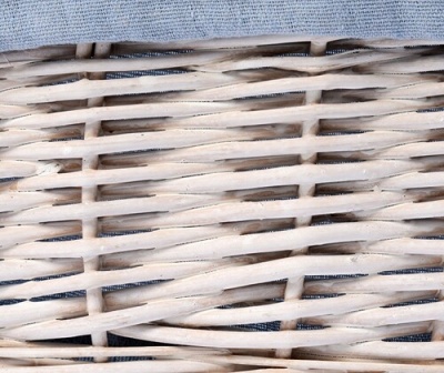 Корзина для белья WasserKRAFT Rossel 35x29x14 WB-280-S Белая