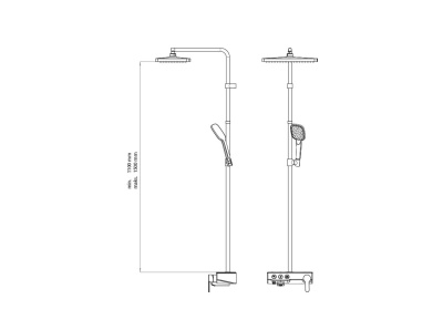 Душевая система Teska Niagara NG3501C Хром