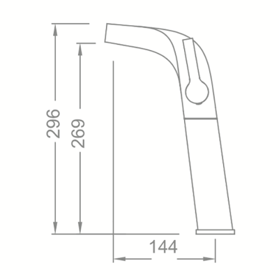 Смеситель для раковины Schein Whirl 42221/8035002 Хром