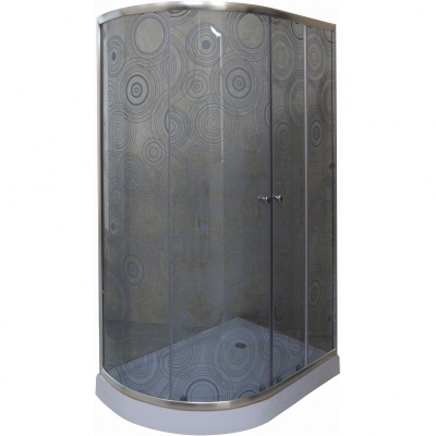 Душевой уголок Parly RGZ121R 120х190 профиль Полированный алюминиевый стекло тонированное