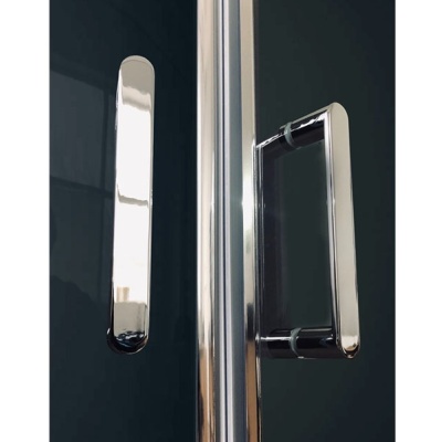 Душевая кабина Royal Bath HP 120х80 RB8120HP6-BT-CH-R стекло прозрачное задняя стенка Черная